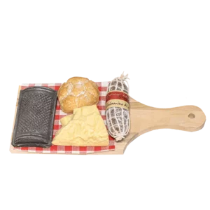 Planche à découper gourmande avec râpe, 320g