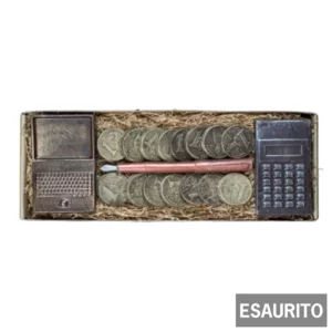 Set commercialista in cioccolato fondente 220g