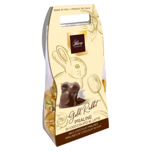 Praline di cioccolato al latte Gold Rabbit, pochette 200g