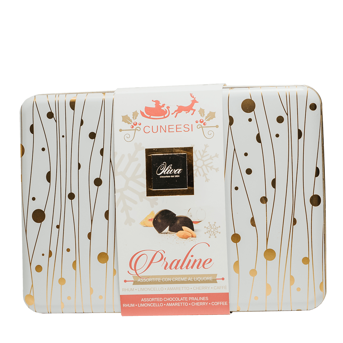 Sortierte Likör Weihnachtsdose mit sortierten Likören, 300g