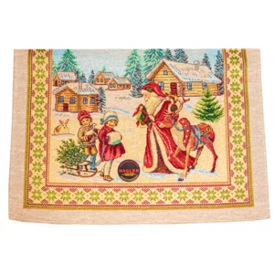 Runner natalizio, Paesaggio Natalizio, 100x38cm