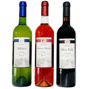 Selezione Vino Calabria IGT, Don Fefé (Rosso), Donna Mariù (Rosato), Alithea (Bianco), 6x750ml