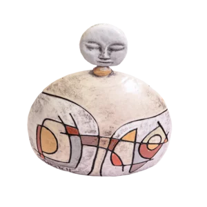 Custode dei ricordi in ceramica refrattaria smaltata, 27x22cm
