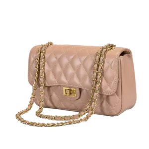 Borsa in pelle trapuntata