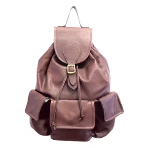 Zaino unisex capiente in vitello