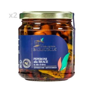 Gegrillte Paprika in Olivenöl, 2x280g