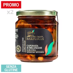 Caponata di melanzane in olio d’oliva, 2x280g