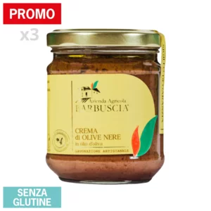 Crème d'olives noires à l'huile d'olive, 3x190g
