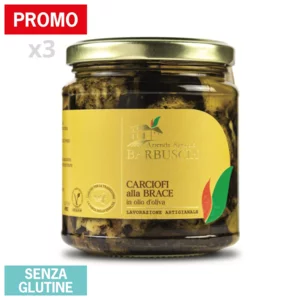 Carciofi alla brace in olio d’oliva, 3x280g