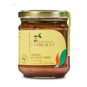 Crema di olive nere in olio d’oliva, 190g