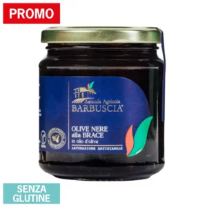 Olive nere alla brace in olio d'oliva, 314ml
