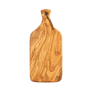 Tagliere in legno d'olivo con manico, 41x18cm