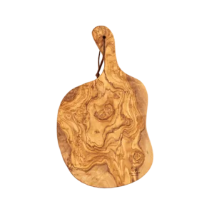 Tagliere da bistecca con manico in legno d'olivo