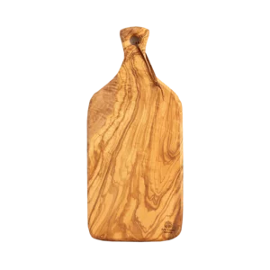 Tagliere in legno d'olivo con manico, 41x18cm