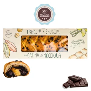 Treccia sfoglia alla nocciola e cioccolato, 550g