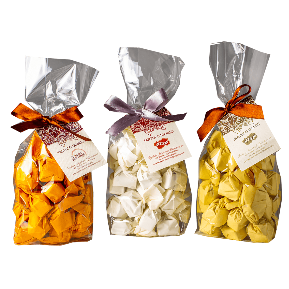 Degustazione tartufini 3 pezzi, 200g