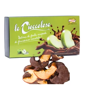 Cioccolose-Äpfel: getrocknete Äpfel mit Schokoladenüberzug, 100 g