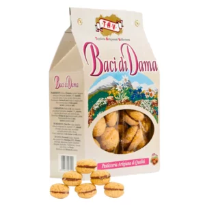 Baci di dama aux noisettes et amandes, 200g