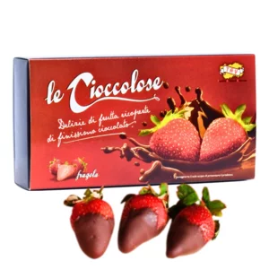 Cioccolose alle fragole: fragole ricoperte di cioccolato, 100g
