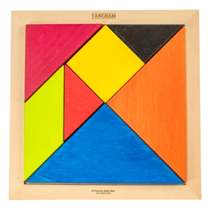 Brettspiel: Großes Farbtangram, 24x24x2cm