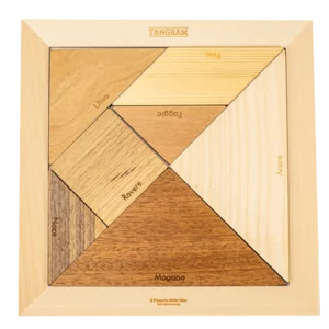 Gioco da tavolo: Tangram dei legni Grande, 24x24x2cm