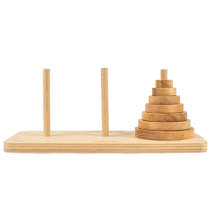 Gioco da tavolo: Torre di Hanoi, 9x22x10cm