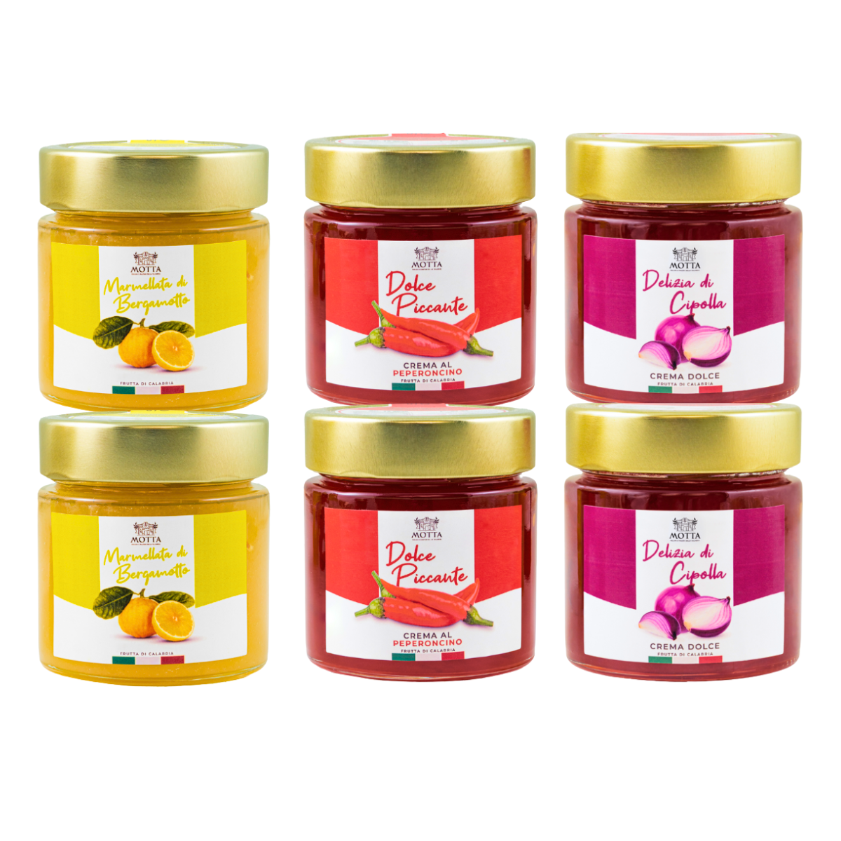Dessertpantry: 2 Bergamotte-Marmeladen, 2 würzige Desserts, 2 Zwiebel-Genuss, 6x260g