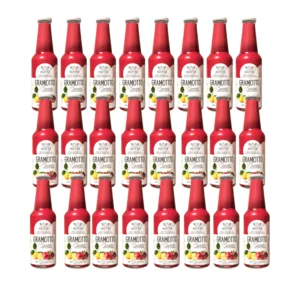 Kohlensäurehaltiges Getränk auf Basis von Granatapfel und Bergamotte, Gramotto, 24x20cl