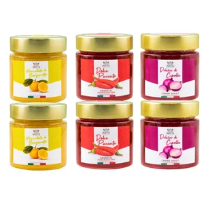 Dessertpantry: 2 Bergamotte-Marmeladen, 2 würzige Desserts, 2 Zwiebel-Genuss, 6x260g