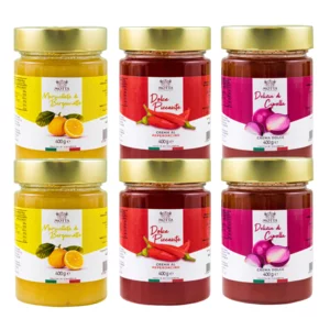 Dessertpantry: 2 Bergamotte-Konfitüren, 2 würzige Desserts, 2 Zwiebelschmaus, 6x400g