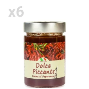 Crema di peperoncino piccante; Dolce Piccante 6x400g