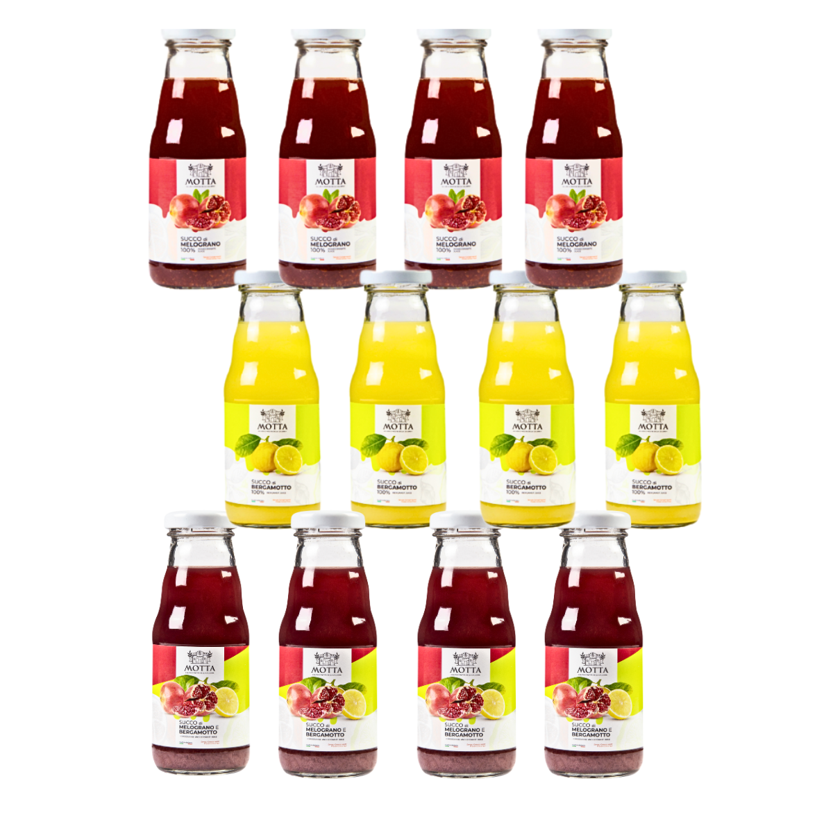 Succo Bergamotto, Succo Melograno, Succo di Melograno e Bergamotto