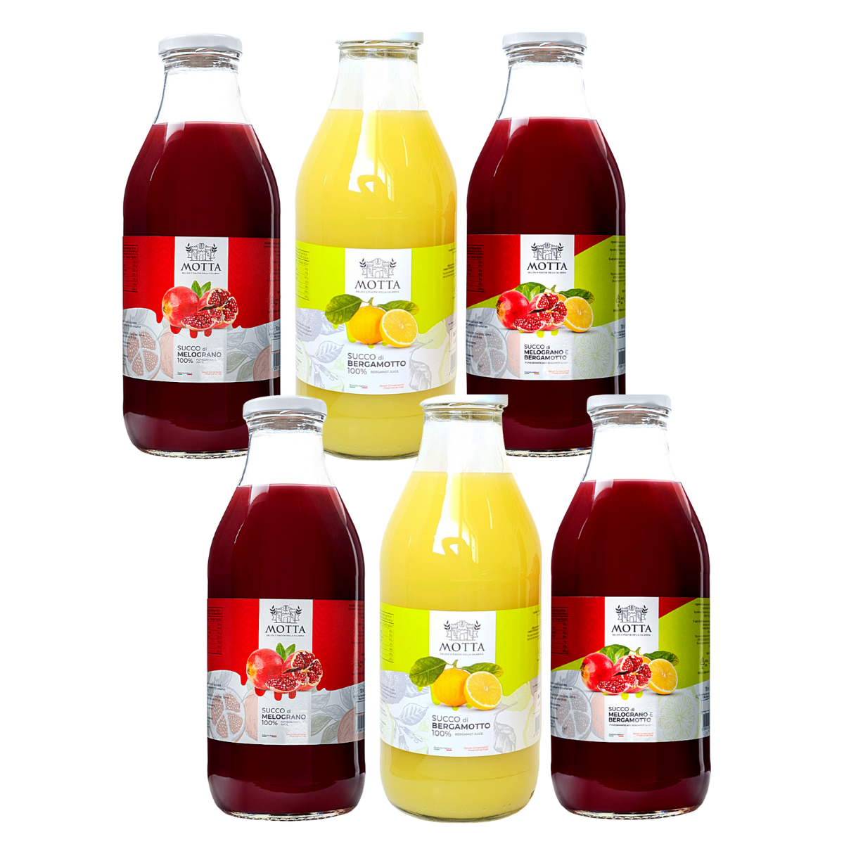 Bergamottesaft, Granatapfelsaft, Granatapfel-Bergamottesaft, 6x750ml