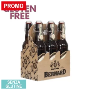 Bernard gluten free  lagher : birra chiara senza glutine, 6x0,5l