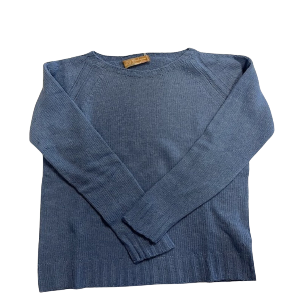 Damenpullover mit U-Boot-Ausschnitt aus einer Mischung aus Kaschmir und Jeans