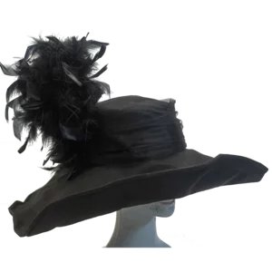 Chapeau Toulouse Lautrec noir à large bord