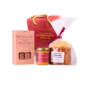 Panettone zabaione, 1x500g, Zabaione 1x200g, Bicciolani, 1x200g.