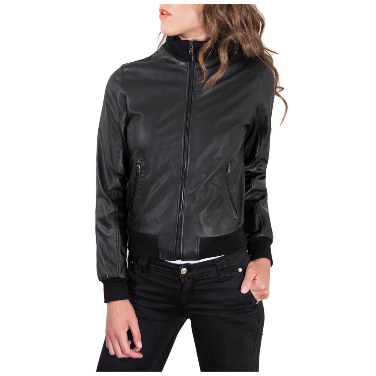 Bomber di pelle donna best sale