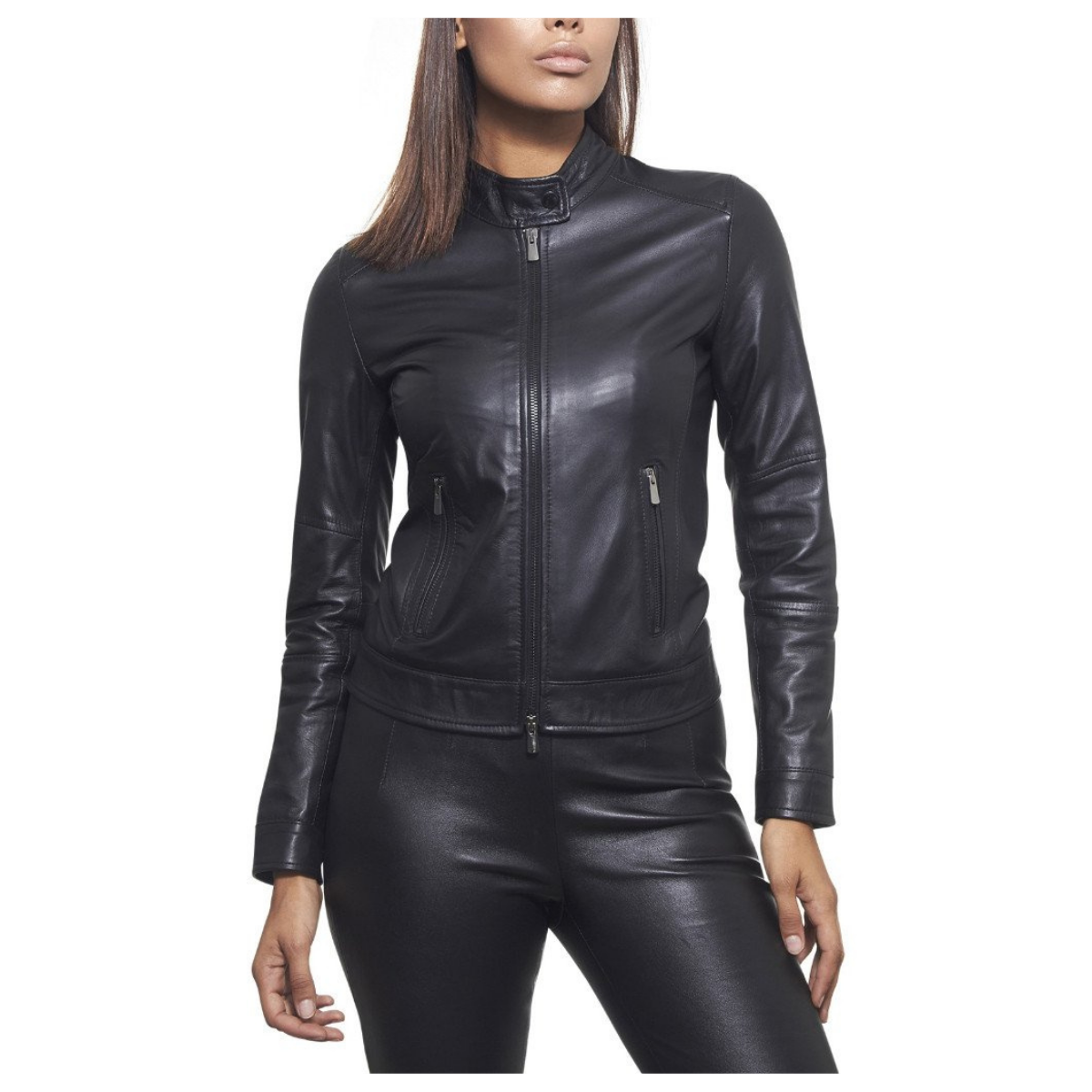 Giubbotto pelle biker donna sale