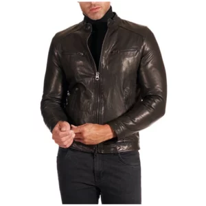 Veste cuir 2025 veritable homme