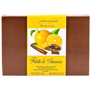 Orangenfilets umhüllt mit extra dunkler Schokolade, 150g