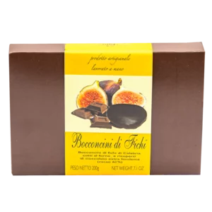 Morceaux de figues enrobés de chocolat extra noir, 200g