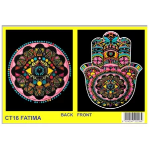 Cartellina da colorare in velluto e cartoncino pennarelli inclusi: Mano di Fatima