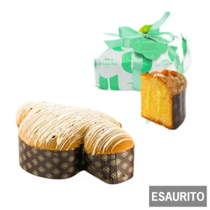 Colomba farcita con crema al bergamotto e glassa, 1 kg