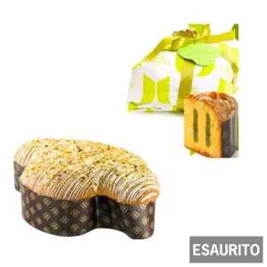 Colomba farcita con crema al pistacchio e glassa, 1 kg