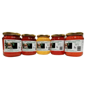 Assortiment de miel, 5 pots de 500g