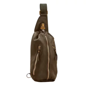 Pochette homme en cuir Certaldo, marron foncé