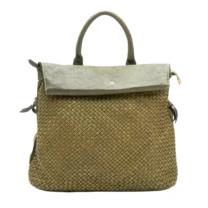 Zaino donna in pelle, verde, modello Pisa