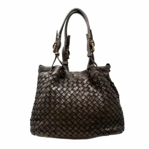 Borsa donna  in pelle marrone, modello Siena piccola