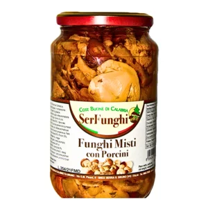 Gemischte kalabrische Pilze im Glas, 580ml